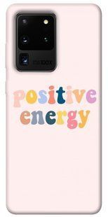 Чехол для Samsung Galaxy S20 Ultra PandaPrint Positive energy надписи