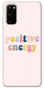 Чехол для Samsung Galaxy S20 PandaPrint Positive energy надписи
