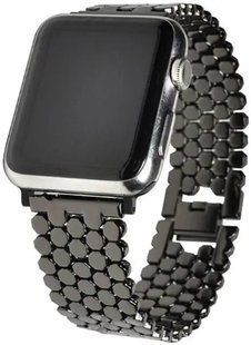Ремешок Stainless Luxury Steel для Apple Watch 42/44/45 mm Black