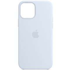 Чехол для Apple iPhone 14 Plus Silicone Case Full / закрытый низ Голубой / Cloud Blue