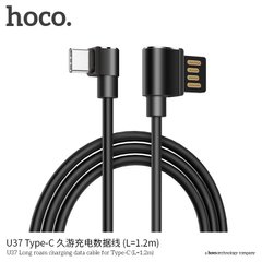Кабель Hoco Type-C Long Roam U37 |1.2M, 2.4A| Black, Black