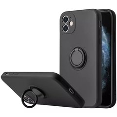 Чохол TPU Candy Ring Full Camera для Apple iPhone 12 (6.1 "") Чорний / Black