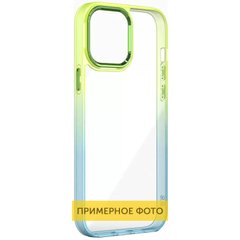 Чехол TPU+PC Fresh sip series для Samsung Galaxy M53 5G Бирюзовый / Лимонный