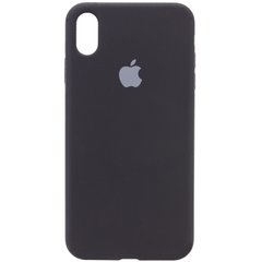 Чохол для Apple iPhone XR (6.1 "") Silicone Case Full з мікрофіброю і закритим низом Чорний / Black