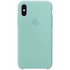 Чохол silicone case for iPhone X/XS Turquoise / Бірюзовий