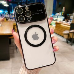 Чехол для iPhone 13 Camera Lens Protection with MagSafe + стекло на камеру Black
