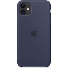 Чехол Silicone case Original 1:1 (AAA) для Apple iPhone 11 (6.1") (Синий / Midnight blue)