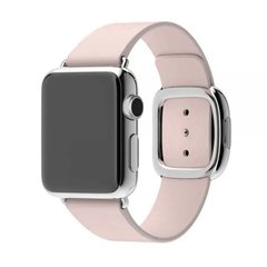 Ремінець для Apple Watch 38/40/41 mm Modern Buckle Leather Pink/Silver