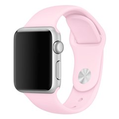 Силиконовый ремешок для Apple watch 42mm / 44mm (Розовый / Light pink)