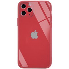 TPU+Glass чехол GLOSSY Logo Full camera (opp) для Apple iPhone 11 Pro (5.8") (Красный)