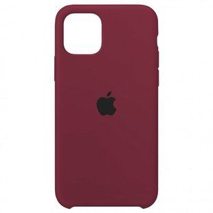 Чехол silicone case for iPhone 11 Marsala / бардовый