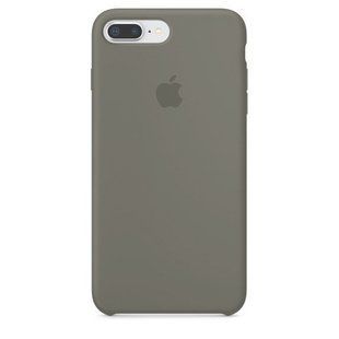 Чехол silicone case for iPhone 7 Plus/8 Plus Lavender Gray /Лавандово-серый