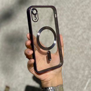 Чохол для iPhone XR Shining Case with Magsafe + скло на камеру Deep Purple