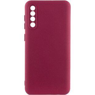Чехол для Samsung Galaxy A50 (A505F) / A50s / A30s Silicone Full camera закрытый низ + защита камеры Бордовый / Marsala