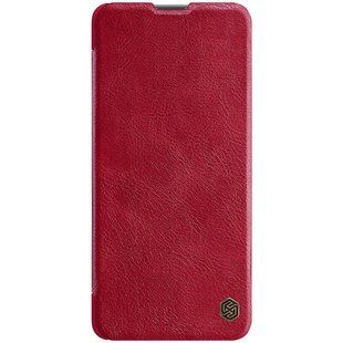 Кожаный чехол (книжка) Nillkin Qin Series для Samsung Galaxy M51 (Красный)