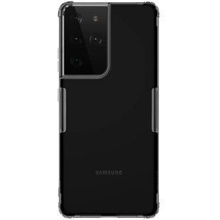 TPU чехол Nillkin Nature Series для Samsung Galaxy S21 Ultra (Серый (прозрачный))