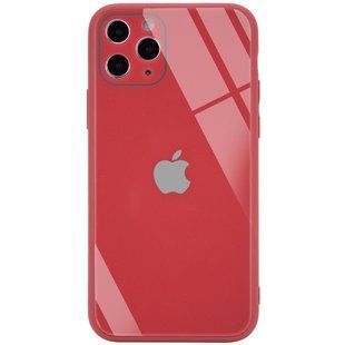 TPU+Glass чохол GLOSSY Logo Full camera (opp) для Apple iPhone 11 Pro (5.8") (Червоний)