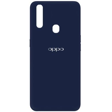 Чохол для Oppo A31 Silicone Full з закритим низом і мікрофіброю Синій / Midnight blue