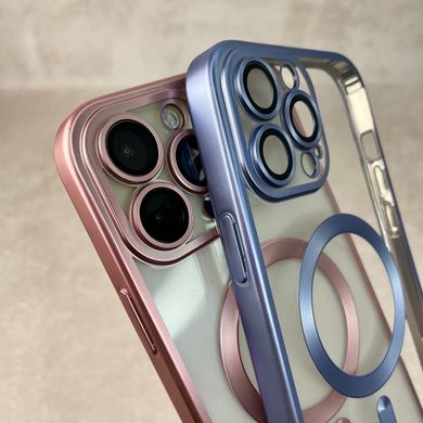 Чехол для iPhone 13 Matt Shining Case with Magsafe + стекло на камеру Silver