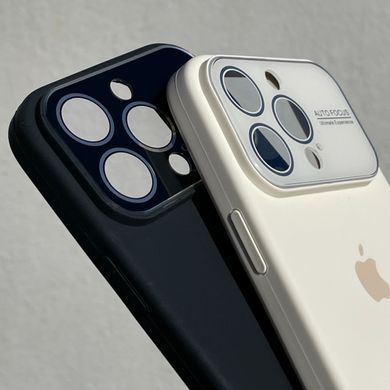 Чохол для iPhone 13 Pro Max Silicone case AUTO FOCUS + скло на камеру White