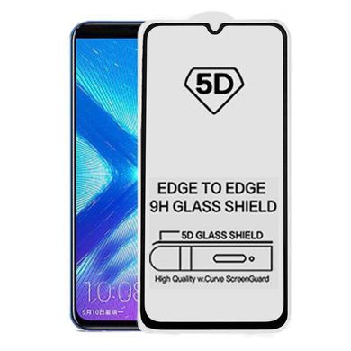 5D стекло для Samsung Galaxy А70 Black Полный клей / Full Glue, Черный