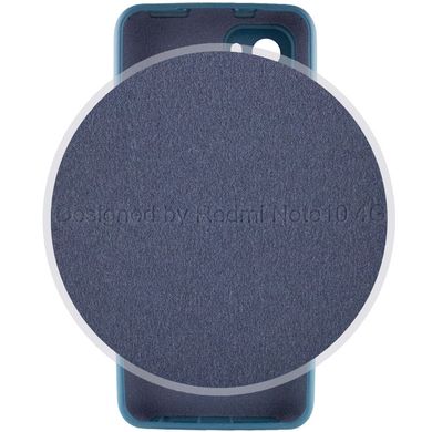 Чехол Silicone Cover Full Camera (AA) для Xiaomi Redmi Note 10 / Note 10s Синий / Cosmos Blue