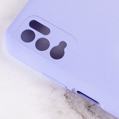 Чохол Silicone Cover Full Camera (AA) для Xiaomi Redmi Note 10 5G / Poco M3 Pro Бузковий / Dasheen