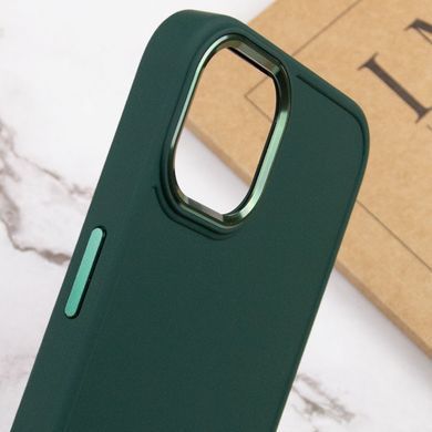 TPU чехол Bonbon Metal Style для Apple iPhone 14 Pro Max (6.7") Зеленый / Pine green