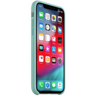 Чехол silicone case for iPhone X/XS Turquoise / Бирюзовый