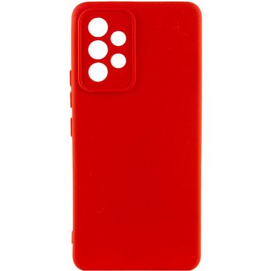 Чехол для Samsung Galaxy A73 5G Silicone Full camera закрытый низ + защита камеры Красный / Red