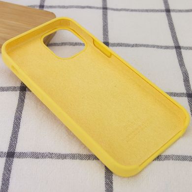 Чехол silicone case for iPhone 12 mini (5.4") (Желтый/Pollen)