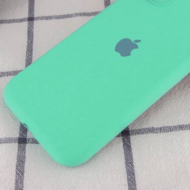 Чехол для Apple iPhone 11 Pro Silicone Full camera / закрытый низ + защита камеры (Зеленый / Spearmint)