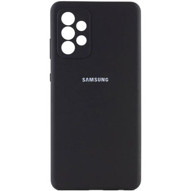 Чехол Silicone Cover Full Camera (AA) для Samsung Galaxy A52 4G / A52 5G / A52s (Черный / Black)