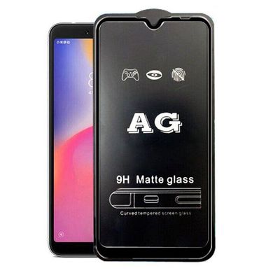 Матове 5D скло для Samsung Galaxy M30S / M21 Black Чорне - Повний клей, Черный