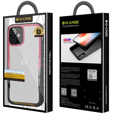TPU+PC чехол G-Case Shock Crystal для Apple iPhone 12 mini (5.4") (Черный / Красный)