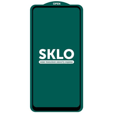 Захисне скло SKLO 5D (full glue) для Huawei P Smart (2021) (Чорний)