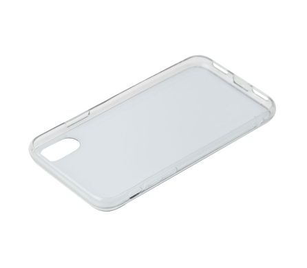 Чехол для iPhone Xs Max блестки + popsocket "белый"