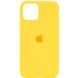 Чехол для Apple iPhone 11 Pro Max Silicone Full / закрытый низ / Желтый / Canary Yellow