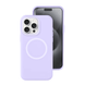 Чехол для iPhone 16 Pro Max Neon Silicone Case MagSafe Purple