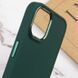 TPU чехол Bonbon Metal Style для Apple iPhone 14 Pro Max (6.7") Зеленый / Pine green