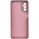 Чехол для Samsung Galaxy A04s Silicone Full camera закрытый низ + защита камеры Розовый / Pink Sand