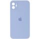 Чехол для iPhone 11 Silicone Full camera голубой / закрытый низ + защита камеры