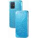 Кожаный чехол книжка GETMAN Mandala (PU) для Samsung Galaxy A51 (Синий)