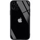 TPU + Glass чохол GLOSSY Logo Full camera (opp) для Apple iPhone 11 Pro Max (6.5") (Чорний)