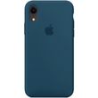 Чехол для Apple iPhone XR (6.1"") Silicone Case Full с микрофиброй и закрытым низом Синий / Cosmos Blue