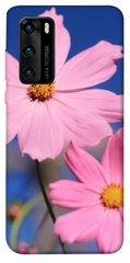Чехол для Huawei P40 PandaPrint Розовая ромашка цветы