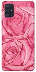 Чехол для Samsung Galaxy A51 PandaPrint Розы карандашом цветы