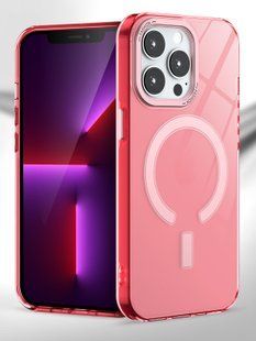 Чохол для iPhone 13 Matt Clear Case with Magsafe Pink
