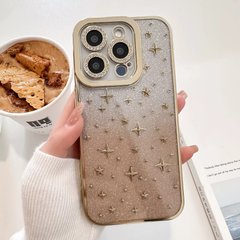 Чехол 2в1 с блестками, стразами для Iphone 15 Pro North Stars case