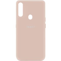 Чехол для Oppo A31 Silicone Full с закрытым низом и микрофиброй Розовый / Pink Sand